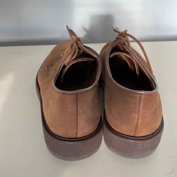 Marks & Spencer Tan Nubuck Oxfords, U.S 8.5, Never Worn Like New - Picture 4 of 7